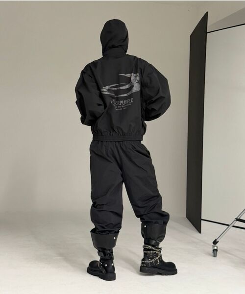 BLACKPURPLE(ブラックパープル)の「ベントルナイロンウィンドブレーカージャケット Vantor Nylon Windbreaker Jacket_Black(ナイロンジャケット・レディース・ブラック・FREE)」の10枚目の写真