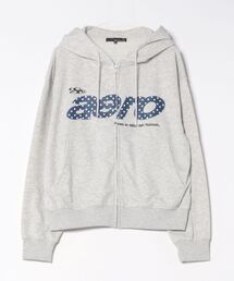 ８(eight) | 総柄ロゴプリントZIPパーカー(パーカー)