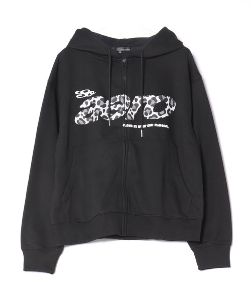 ８(eight)（エイト）の「総柄ロゴプリントZIPパーカー（パーカー・メンズ・グレー/ピンク/ブラック・MEDIUM/LARGE）」の2枚目の写真