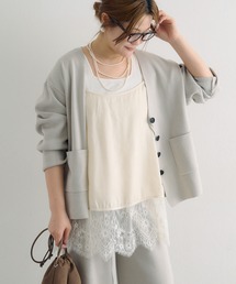 PUAL CE CIN | 【@noricorico102企画】サテン×レース レイヤードキャミソール(キャミソール)