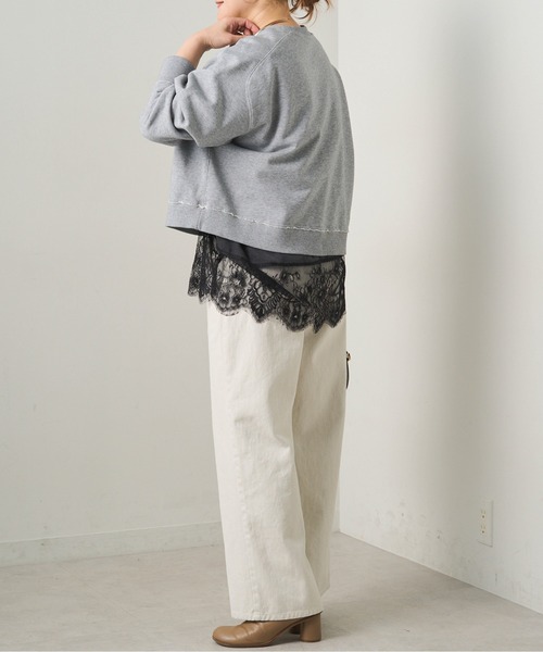 PUAL CE CIN（ピュアルセシン）の「【＠noricorico102企画】サテン×レース レイヤードキャミソール（キャミソール・レディース・ブラック/クリーム・FREE）」の22枚目の写真