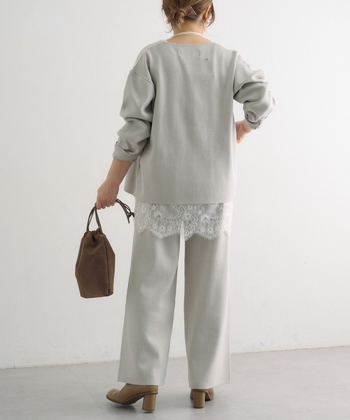 PUAL CE CIN（ピュアルセシン）の「【＠noricorico102企画】サテン×レース レイヤードキャミソール（キャミソール・レディース・ブラック/クリーム・FREE）」の12枚目の写真