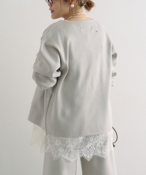 PUAL CE CIN（ピュアルセシン）の「【＠noricorico102企画】サテン×レース レイヤードキャミソール（キャミソール・レディース・ブラック/クリーム・FREE）」の10枚目の写真