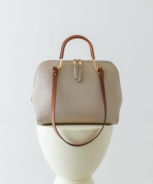 RODE SKO（ロデスコ）の「『インフルエンサーayaさんコラボ』プチ2WAYハンドバッグ（ハンドバッグ・レディース・ライトベージュ/ブルー系その他/モカ・ONE）」の3枚目の写真