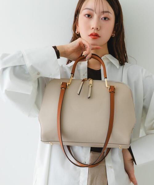 RODE SKO（ロデスコ）の「『インフルエンサーayaさんコラボ』プチ2WAYハンドバッグ（ハンドバッグ・レディース・ライトベージュ/ブルー系その他/モカ・ONE）」の7枚目の写真