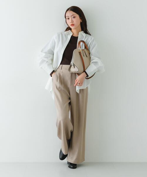 RODE SKO（ロデスコ）の「『インフルエンサーayaさんコラボ』プチ2WAYハンドバッグ（ハンドバッグ・レディース・ライトベージュ/ブルー系その他/モカ・ONE）」の9枚目の写真