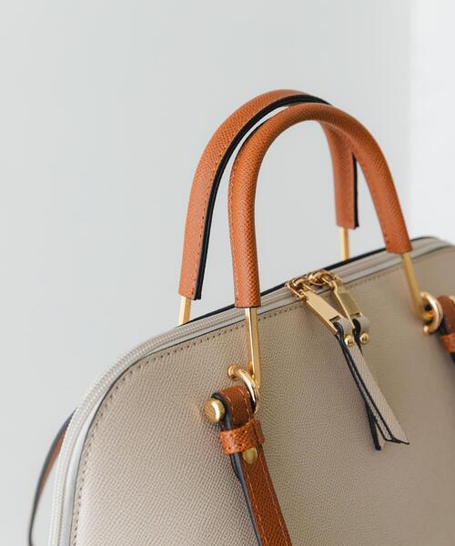 RODE SKO（ロデスコ）の「『インフルエンサーayaさんコラボ』プチ2WAYハンドバッグ（ハンドバッグ・レディース・ライトベージュ/ブルー系その他/モカ・ONE）」の12枚目の写真