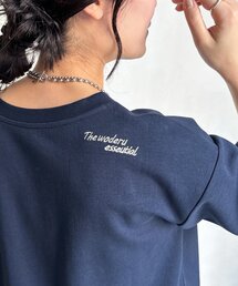 DouDou | 【セットアップ可能】バックワンポイントロゴ刺繍プルオーバー(Tシャツ/カットソー)