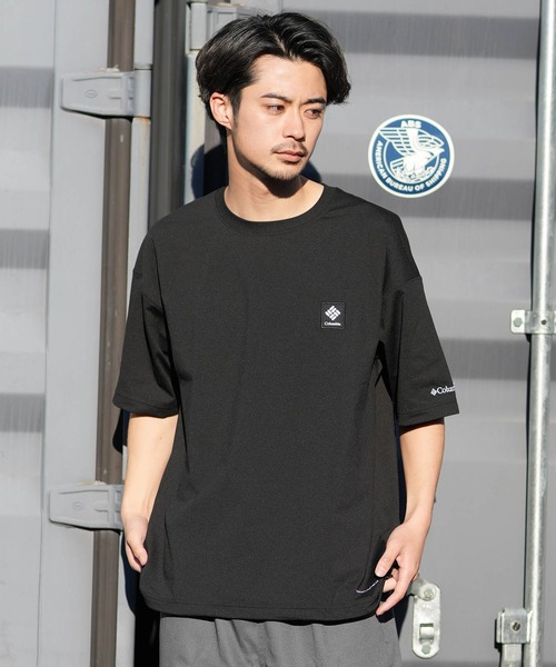 Columbia（コロンビア）の「columbia/コロンビア リラックスフィットラッシュユーティリティショートスリーブTシャツ ムラサキ限定 PM0938（Tシャツ/カットソー・メンズ・杢グレー/ホワイト×イエロー/ブラック×グレー・M/S/XL/L）」の10枚目の写真