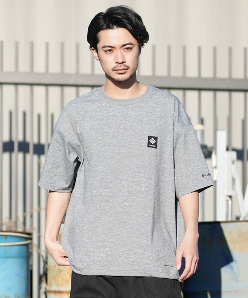Columbia（コロンビア）の「columbia/コロンビア リラックスフィットラッシュユーティリティショートスリーブTシャツ ムラサキ限定 PM0938（Tシャツ/カットソー・メンズ・杢グレー/ホワイト×イエロー/ブラック×グレー・M/S/XL/L）」の17枚目の写真