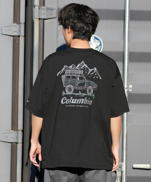 Columbia（コロンビア）の「columbia/コロンビア リラックスフィットラッシュユーティリティショートスリーブTシャツ ムラサキ限定 PM0938（Tシャツ/カットソー・メンズ・杢グレー/ホワイト×イエロー/ブラック×グレー・M/S/XL/L）」の11枚目の写真