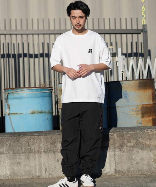 Columbia（コロンビア）の「columbia/コロンビア リラックスフィットラッシュユーティリティショートスリーブTシャツ ムラサキ限定 PM0938（Tシャツ/カットソー・メンズ・杢グレー/ホワイト×イエロー/ブラック×グレー・M/S/XL/L）」の6枚目の写真