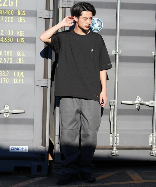 Columbia（コロンビア）の「columbia/コロンビア リラックスフィットラッシュユーティリティショートスリーブTシャツ ムラサキ限定 PM0938（Tシャツ/カットソー・メンズ・杢グレー/ホワイト×イエロー/ブラック×グレー・M/S/XL/L）」の12枚目の写真