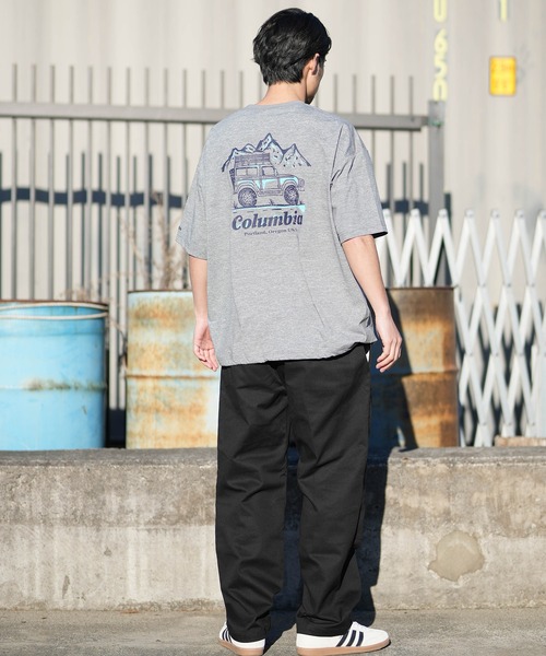 Columbia（コロンビア）の「columbia/コロンビア リラックスフィットラッシュユーティリティショートスリーブTシャツ ムラサキ限定 PM0938（Tシャツ/カットソー・メンズ・杢グレー/ホワイト×イエロー/ブラック×グレー・M/S/XL/L）」の21枚目の写真
