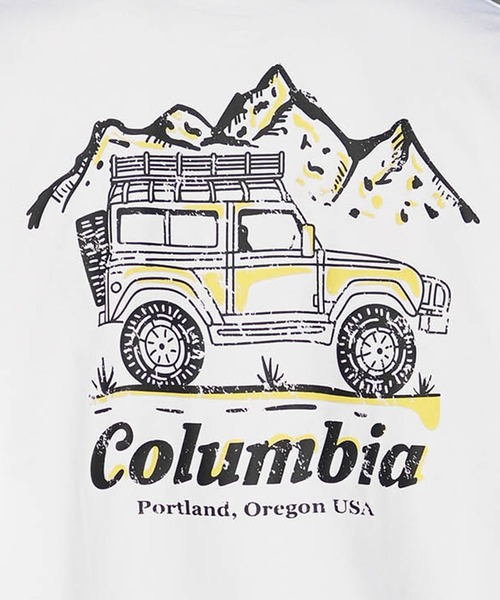 Columbia（コロンビア）の「columbia/コロンビア リラックスフィットラッシュユーティリティショートスリーブTシャツ ムラサキ限定 PM0938（Tシャツ/カットソー・メンズ・杢グレー/ホワイト×イエロー/ブラック×グレー・M/S/XL/L）」の9枚目の写真