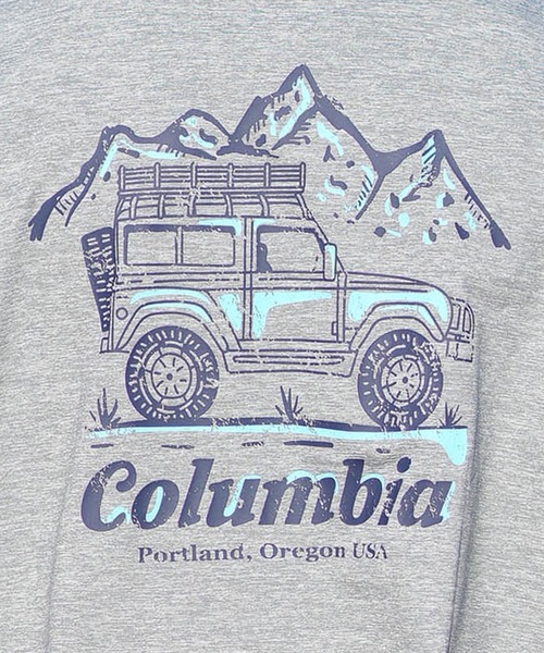 Columbia（コロンビア）の「columbia/コロンビア リラックスフィットラッシュユーティリティショートスリーブTシャツ ムラサキ限定 PM0938（Tシャツ/カットソー・メンズ・杢グレー/ホワイト×イエロー/ブラック×グレー・M/S/XL/L）」の22枚目の写真