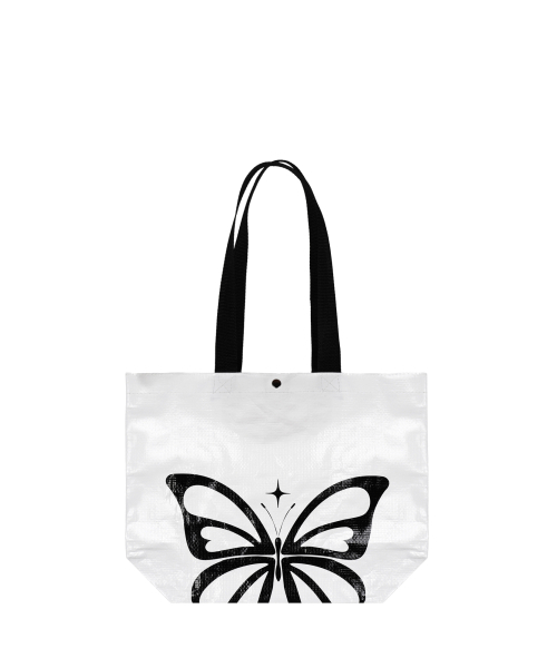 NICK&NICOLE(ニックアンドニコール)の「SIGNATURE BUTTERFLY REUSABLE BAG_WHITE(ショルダーバッグ・レディース・その他・FREE)」の1枚目の写真