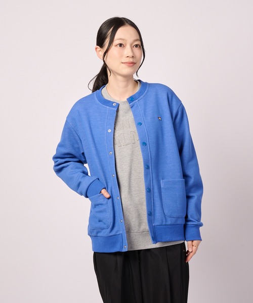 Arnold Palmer(アーノルドパーマー)の「カノコダブルフェイス シェア クルーネック カーディガン(カーディガン/ボレロ・レディース・ブラック/ライトグレー/ブルー・S/XS/M/L/LL)」の7枚目の写真