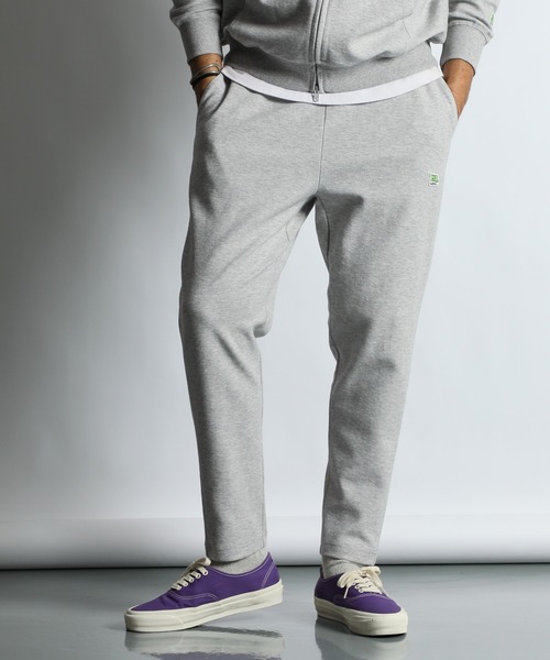 The DUFFER of ST.GEORGE（ザダファーオブセントジョージ）の「〔BLACK LABEL〕MINI PILE EASY PANTS：セットアップ対応 ミニパイル イージーパンツ（スウェットパンツ・メンズ・グレー・SMALL/MEDIUM/LARGE/X-LARGE）」の7枚目の写真