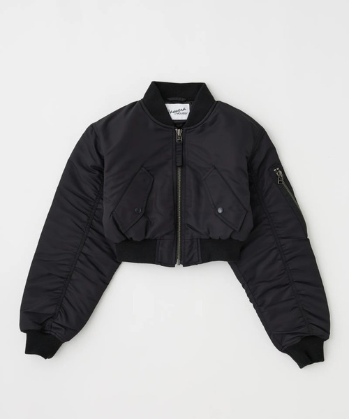 L.H.P(エルエイチピー)の「VAQUERA×MOUSSY/ヴァケラ×マウジー/VQ AVIATOR JACKET(ミリタリージャケット・レディース・レッド/ブラック・M/S)」の1枚目の写真