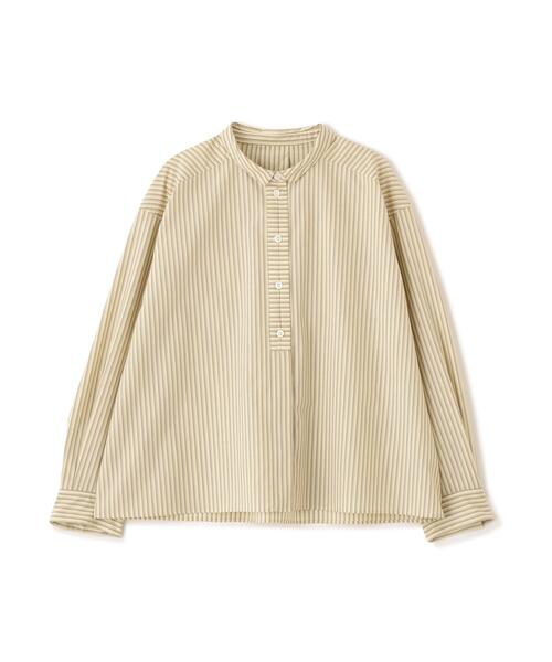 human woman(ヒューマンウーマン)の「◆ストライプ形態安定ボックスブラウス(シャツ/ブラウス・レディース・イエロー系その他4/ブルー系その他3・MEDIUM)」の20枚目の写真