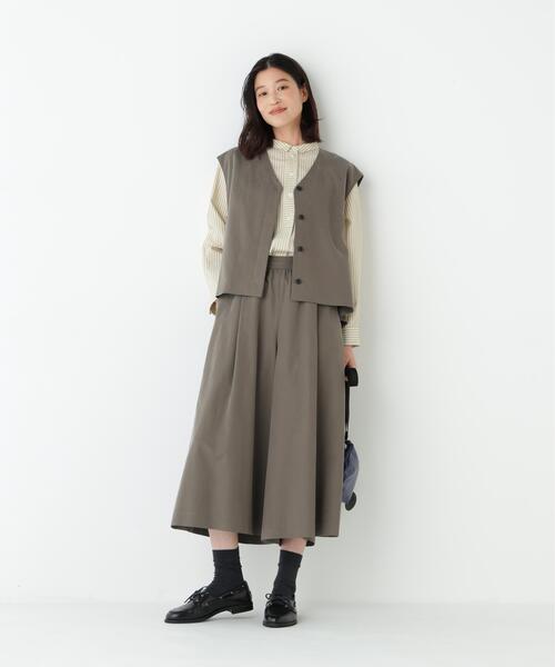 human woman(ヒューマンウーマン)の「◆ストライプ形態安定ボックスブラウス(シャツ/ブラウス・レディース・イエロー系その他4/ブルー系その他3・MEDIUM)」の17枚目の写真