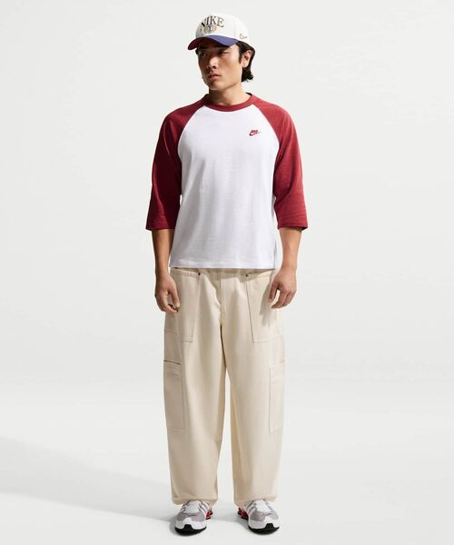 NIKE(ナイキ)の「ナイキ スポーツウェア クラブ メンズ 3/4スリーブ ラグラン トップ / Nike Sportswear Club Men's 3/4-Sleeve Raglan Top IF0756-613 Team Crimson(Tシャツ/カットソー・メンズ・レッド系その他・XL/L/2XL/M/S)」の13枚目の写真
