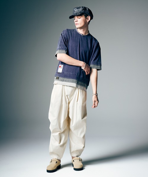 glamb(グラム)の「Knee Tuck Color Pants / ニータックカラーパンツ(カーゴパンツ・メンズ・ホワイト/ブラック/ワイン・S/M/L)」の11枚目の写真