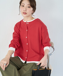 FREAK'S STORE | 限定展開　タック リブ レイヤード ボタン カーディガン(カーディガン/ボレロ)