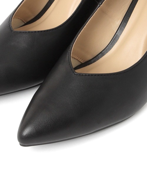 GLOBAL WORK（グローバルワーク）の「7cmヒール/らくっション撥水ヒールパンプス/632747（パンプス・レディース・ブラック/ブラック系その他/ホワイト系その他3・LARGE/MEDIUM）」の8枚目の写真