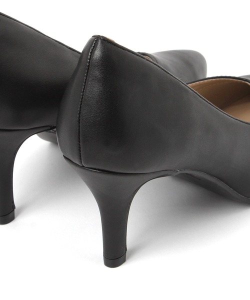 GLOBAL WORK（グローバルワーク）の「7cmヒール/らくっション撥水ヒールパンプス/632747（パンプス・レディース・ブラック/ブラック系その他/ホワイト系その他3・LARGE/MEDIUM）」の9枚目の写真