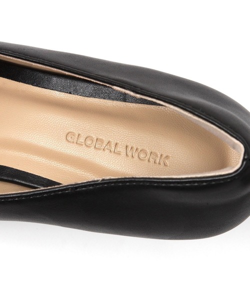 GLOBAL WORK（グローバルワーク）の「7cmヒール/らくっション撥水ヒールパンプス/632747（パンプス・レディース・ブラック/ブラック系その他/ホワイト系その他3・LARGE/MEDIUM）」の10枚目の写真