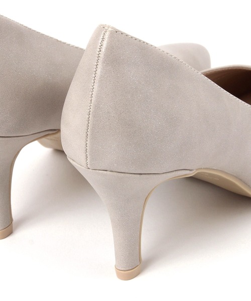 GLOBAL WORK（グローバルワーク）の「7cmヒール/らくっション撥水ヒールパンプス/632747（パンプス・レディース・ブラック/ブラック系その他/ホワイト系その他3・LARGE/MEDIUM）」の12枚目の写真