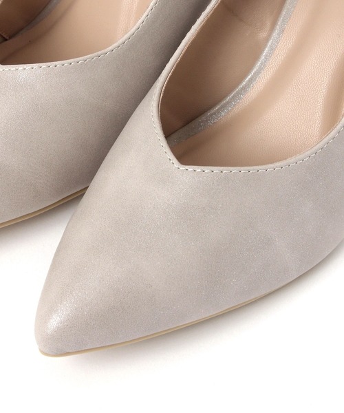 GLOBAL WORK（グローバルワーク）の「7cmヒール/らくっション撥水ヒールパンプス/632747（パンプス・レディース・ブラック/ブラック系その他/ホワイト系その他3・LARGE/MEDIUM）」の11枚目の写真