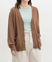 Honeys（ハニーズ）の「【UVカット・ウォッシャブル・花粉リリース加工】花粉対策Vネックカーディガン（カーディガン/ボレロ）」