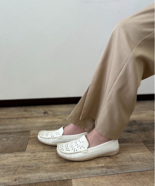 Parade(パレード)の「軽量パンチングドライビングシューズ 22233【Parade】(モカシン/デッキシューズ・レディース・グレー/ミント/ホワイト・23.5cm/24.0cm/24.5cm/25.0cm/22.0cm/22.5cm/23.0cm)」の10枚目の写真
