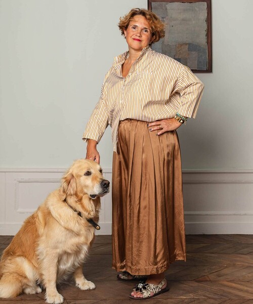 GALLEGO DESPORTES（ギャレゴデスポート）の「GALLEGO DESPORTES | ワイド イージーパンツ WOMEN（その他パンツ・レディース・ゴールド/グリーン・ONE）」の2枚目の写真