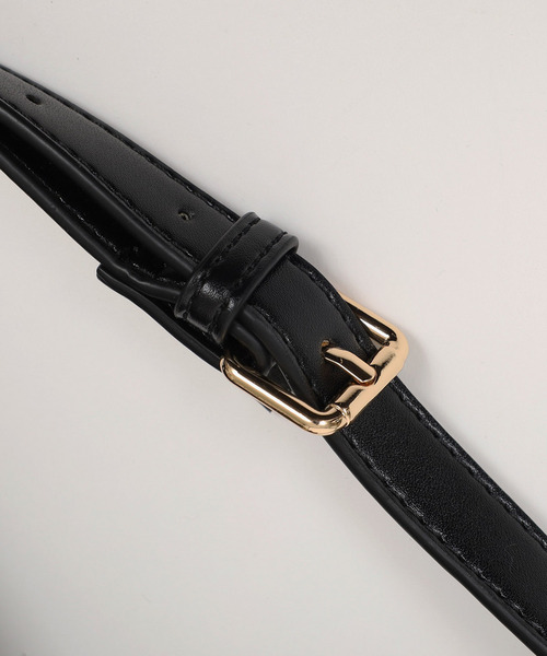 ROYAL PARTY(ロイヤルパーティー)の「バックル付2wayミニBAG(ショルダーバッグ・レディース・ブラック/ベージュ/オフホワイト・FREE)」の4枚目の写真