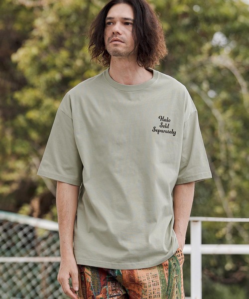 CAMBIO（カンビオ）の「mt10269- ビッグシルエットプリントT（Angels） Tシャツ(CASD-175)（Tシャツ/カットソー・メンズ・セージグリーン/サンドベージュ/ホワイト・XL/L/M/S）」の10枚目の写真