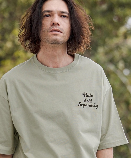 CAMBIO（カンビオ）の「mt10269- ビッグシルエットプリントT（Angels） Tシャツ(CASD-175)（Tシャツ/カットソー・メンズ・セージグリーン/サンドベージュ/ホワイト・XL/L/M/S）」の12枚目の写真
