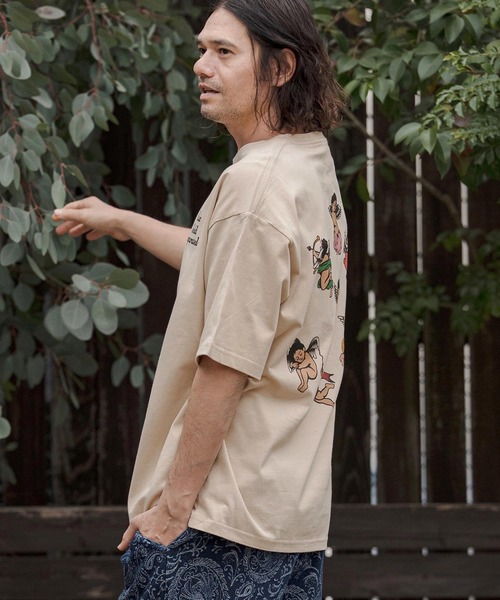 CAMBIO（カンビオ）の「mt10269- ビッグシルエットプリントT（Angels） Tシャツ(CASD-175)（Tシャツ/カットソー・メンズ・セージグリーン/サンドベージュ/ホワイト・XL/L/M/S）」の18枚目の写真
