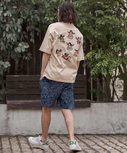 CAMBIO（カンビオ）の「mt10269- ビッグシルエットプリントT（Angels） Tシャツ(CASD-175)（Tシャツ/カットソー・メンズ・セージグリーン/サンドベージュ/ホワイト・XL/L/M/S）」の20枚目の写真