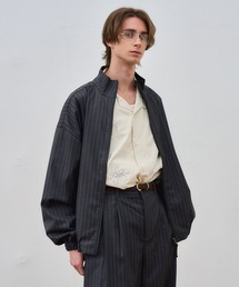 ajouter flow（アジューテフロー）の「【ajouter flow】stand neck stripe blouson（ブルゾン）」