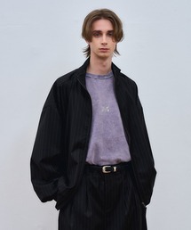ajouter flow（アジューテフロー）の「【ajouter flow】stand neck stripe blouson（ブルゾン）」