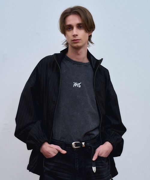ajouter flow（アジューテフロー）の「【ajouter flow】stand neck stripe blouson（ブルゾン・メンズ・ブラック/グレー・L/M）」の11枚目の写真
