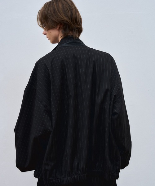 ajouter flow（アジューテフロー）の「【ajouter flow】stand neck stripe blouson（ブルゾン・メンズ・ブラック/グレー・L/M）」の15枚目の写真