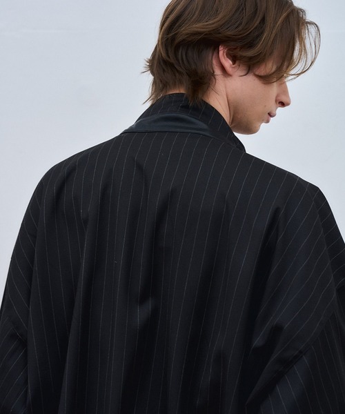 ajouter flow（アジューテフロー）の「【ajouter flow】stand neck stripe blouson（ブルゾン・メンズ・ブラック/グレー・L/M）」の17枚目の写真