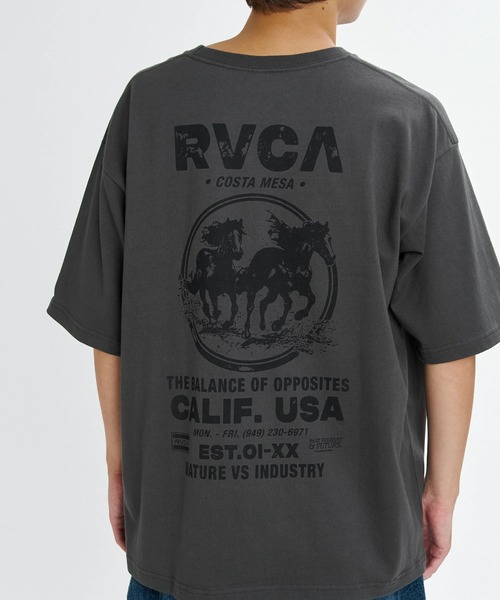 RVCA(ルーカ)の「RVCA メンズ RIDE FREE SS Tシャツ 【2026年春夏モデル】/ルーカバックプリント半袖Tシャツ(Tシャツ/カットソー・メンズ・ベージュ系その他2/ホワイト/ブラック系その他・X-LARGE/LARGE/MEDIUM/SMALL)」の7枚目の写真