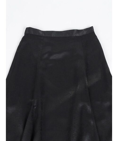 :ETHROF(イーサオブ)の「A-LINE TUCK SATIN SKIRT(スカート・レディース・ブラック・MEDIUM)」の17枚目の写真