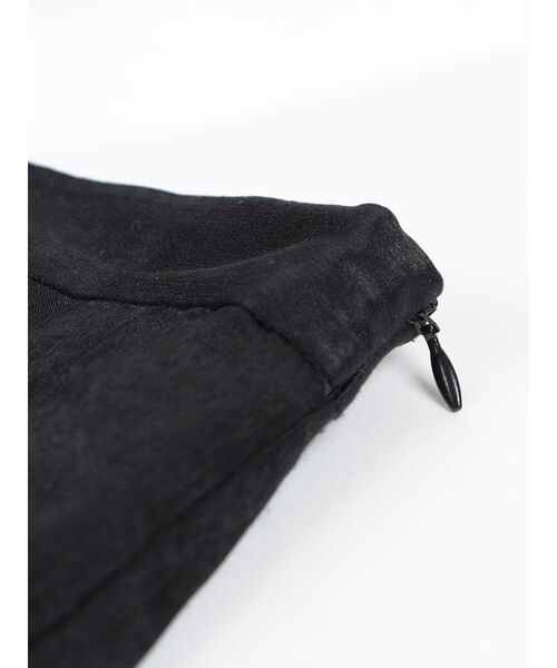 :ETHROF(イーサオブ)の「A-LINE TUCK SATIN SKIRT(スカート・レディース・ブラック・MEDIUM)」の19枚目の写真